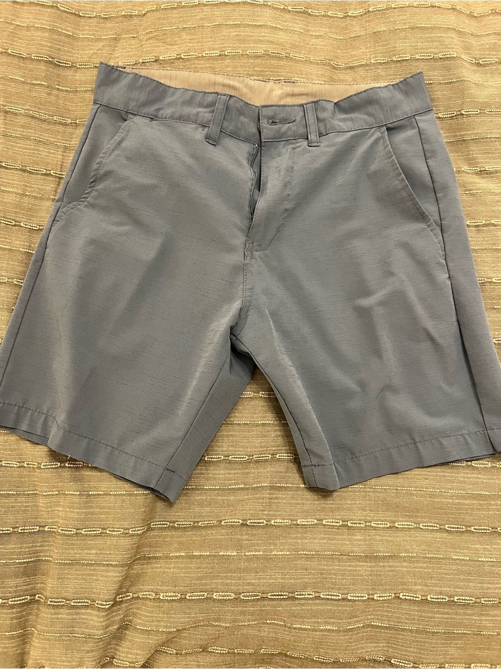 burnside Men's Light Gray Flat Front Shorts